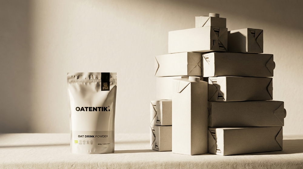The real cost of oat milk: powder vs carton per liter