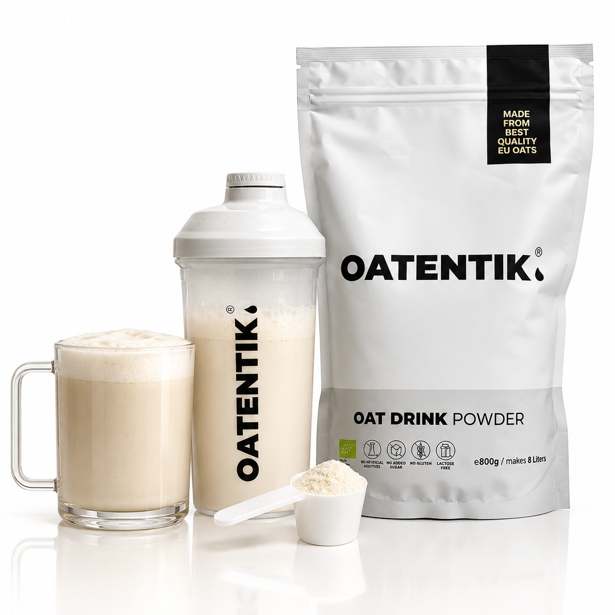 Bebida de avena en polvo ecológica OATENTIK – 1 bolsa (800 g)